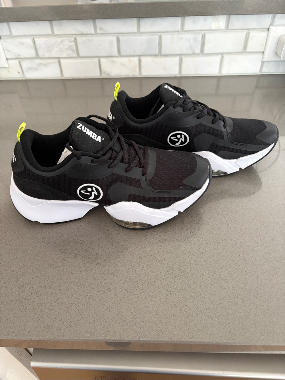 Zumba Fitness Black Women's Dance Sneakers with White Insole - Picture 4 of 5